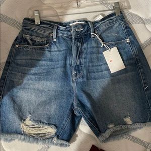 Good American High Wasted Mom Style Shorts